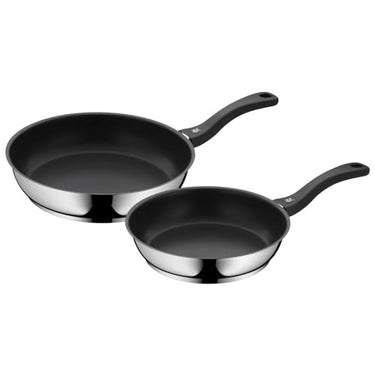 WMF Devil Pfannenset 2-teilig, Bratpfanne 28 cm + 24 cm, Pfanne Induktion, Cromargan Edelstahl beschichtet, Kunststoffgriff im Sale